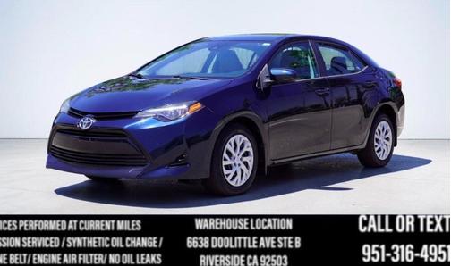Blue Crush Metallic 2017 Toyota Corolla LE