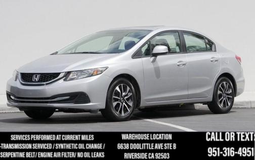 Alabaster Silver Metallic 2013 Honda Civic EX