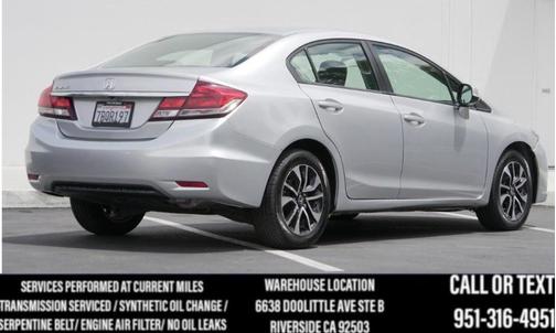 Alabaster Silver Metallic 2013 Honda Civic EX