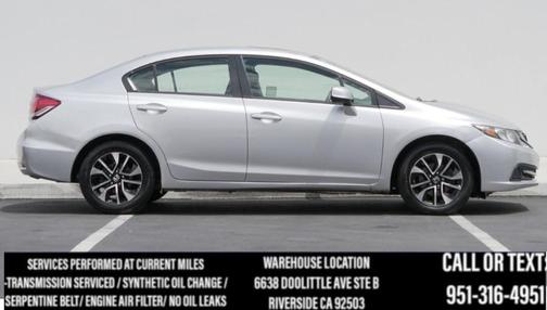 Alabaster Silver Metallic 2013 Honda Civic EX
