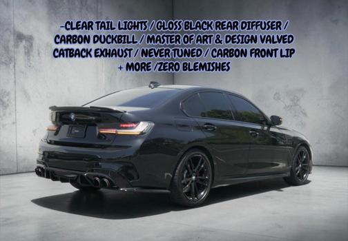 Black Sapphire Metallic 2022 BMW M340 M340i (CLEAR TAILS) (VALVED CATTBACK EXHAUST)