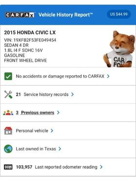2015 Honda Civic LX