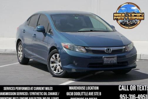 Dyno Blue Pearl 2012 Honda Civic LX