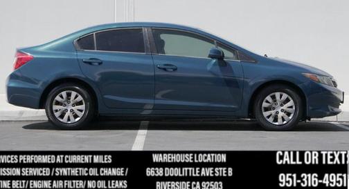 Dyno Blue Pearl 2012 Honda Civic LX