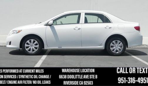 Super White 2010 Toyota Corolla LE
