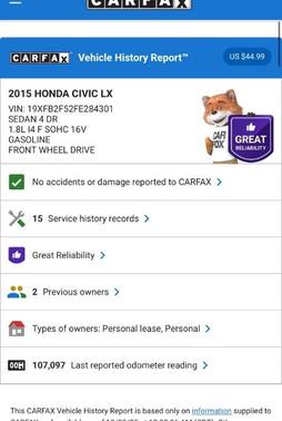 2015 Honda Civic LX