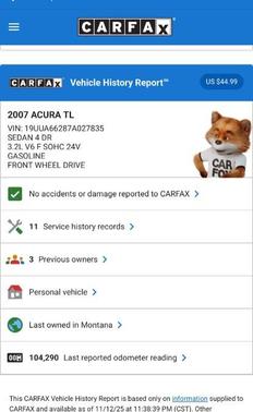 2007 Acura TL 3.2 w/Navigation