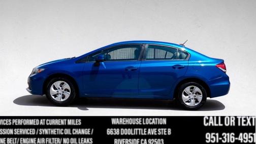 Dyno Blue Pearl 2013 Honda Civic LX