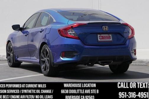 Aegean Blue Metallic 2020 Honda Civic Sport