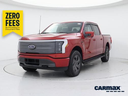 Red 2023 Ford F-150 Lightning Lariat