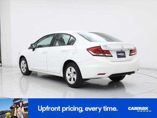 White 2014 Honda Civic LX