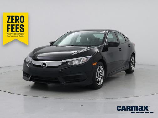 Black 2016 Honda Civic LX