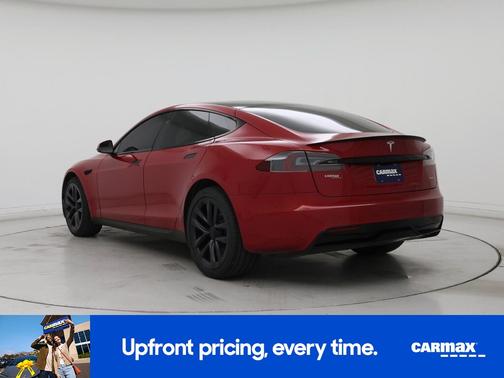 Red 2021 Tesla Model S Plaid