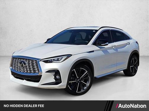 Radiant White 2024 INFINITI QX55 ESSENTIAL