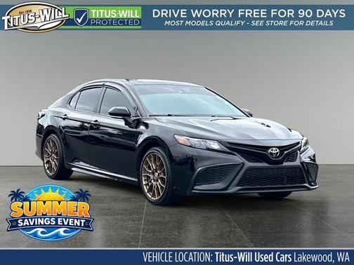 Midnight Black Metallic 2023 Toyota Camry SE