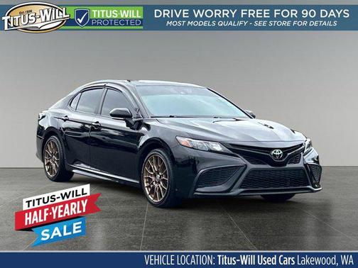 Midnight Black Metallic 2023 Toyota Camry SE