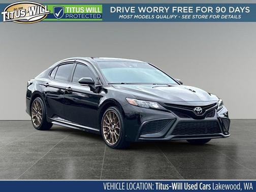 Midnight Black Metallic 2023 Toyota Camry SE