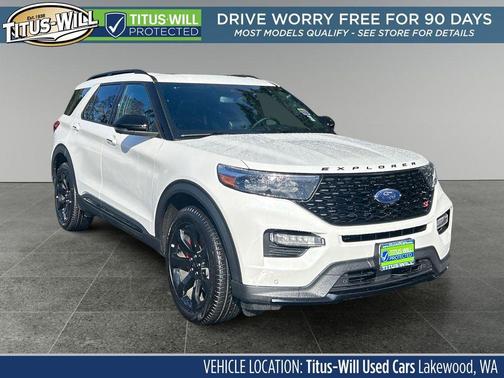 Star White Metallic Tri-Coat 2023 Ford Explorer ST