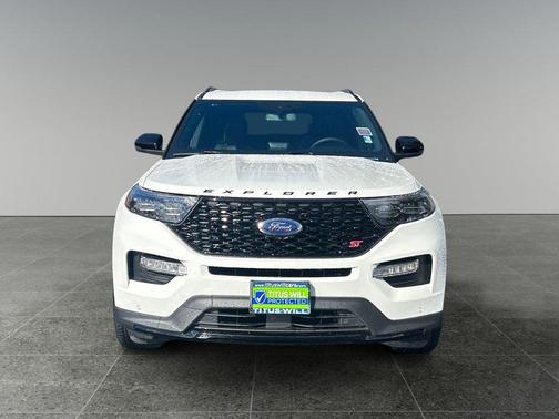 Star White Metallic Tri-Coat 2023 Ford Explorer ST
