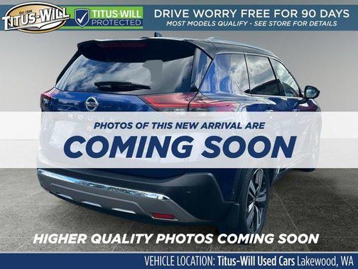 Blue 2021 Nissan Rogue Platinum