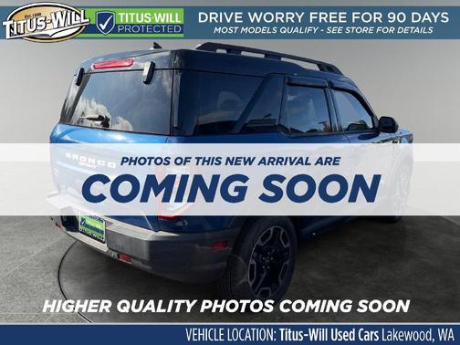 Atlas Blue Metallic 2023 Ford Bronco Sport Outer Banks