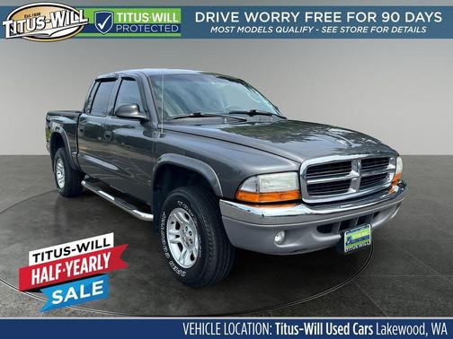 Graphite Metallic 2004 Dodge Dakota SLT Quad Cab