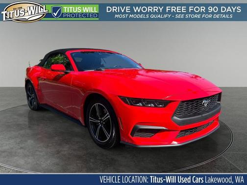Red 2025 Ford Mustang EcoBoost Premium