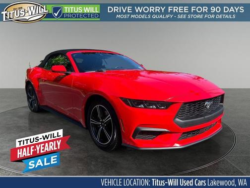 Red 2025 Ford Mustang EcoBoost Premium