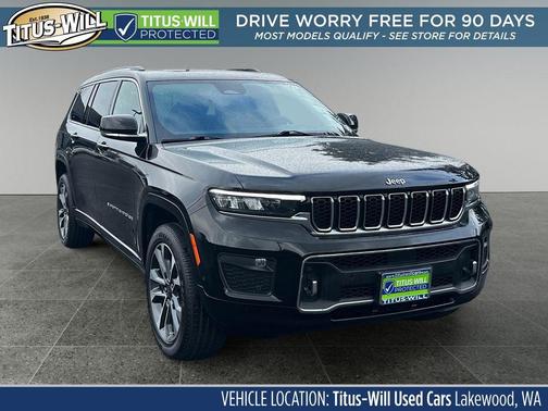 Diamond Black Crystal Pearlcoat 2021 Jeep Grand Cherokee L Overland
