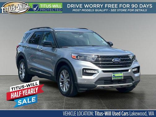 Iconic Silver Metallic 2023 Ford Explorer XLT