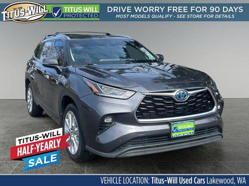 Magnetic Gray Metallic 2023 Toyota Highlander Hybrid Limited
