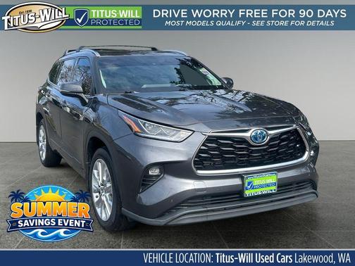 Magnetic Gray Metallic 2023 Toyota Highlander Hybrid Limited