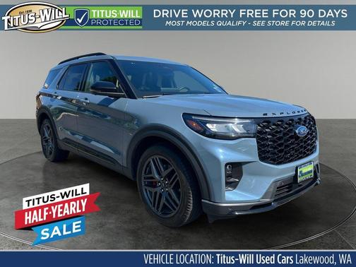 Vapor Blue 2025 Ford Explorer ST