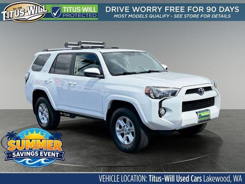 Super White 2019 Toyota 4Runner SR5