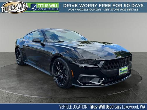 Shadow Black 2025 Ford Mustang EcoBoost Premium