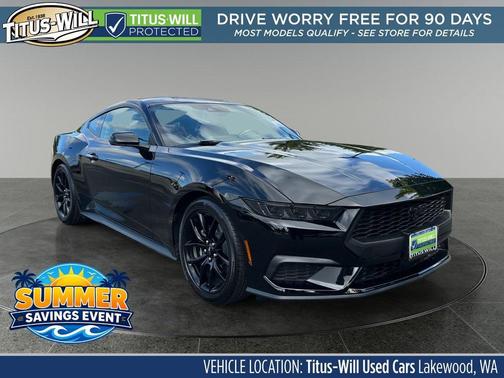 Shadow Black 2025 Ford Mustang EcoBoost Premium