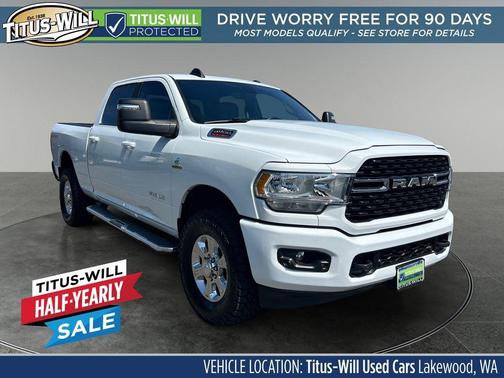Bright White Clearcoat 2024 RAM 2500 Big Horn Crew Cab 4x4 6'4' Box