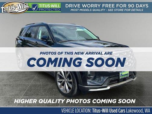 Black Metallic 2025 Ford Explorer Platinum