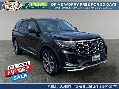 Black Metallic 2025 Ford Explorer Platinum