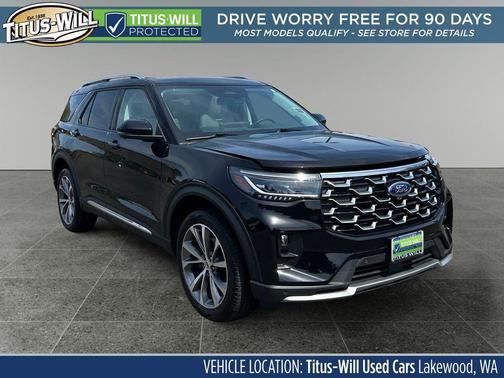 Black Metallic 2025 Ford Explorer Platinum