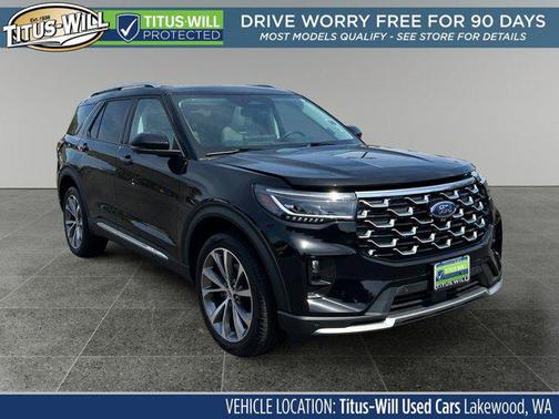 Black Metallic 2025 Ford Explorer Platinum