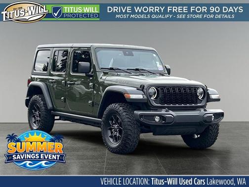 Sarge Green Clearcoat 2024 Jeep Wrangler Willys