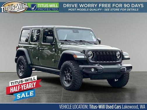 Sarge Green Clearcoat 2024 Jeep Wrangler Willys