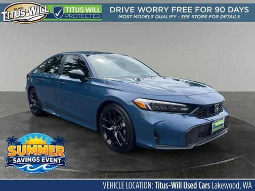 Blue Lagoon Pearl 2025 Honda Civic Sport