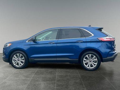 Atlas Blue Metallic 2024 Ford Edge Titanium