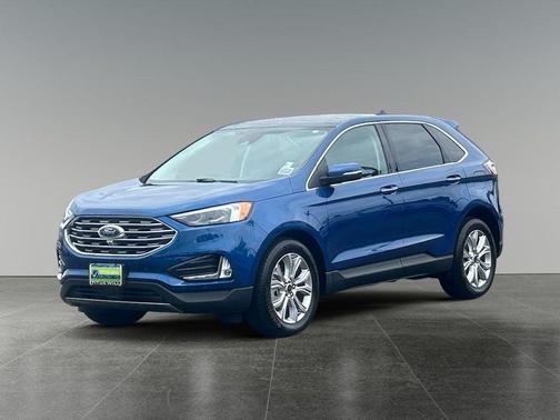 Atlas Blue Metallic 2024 Ford Edge Titanium