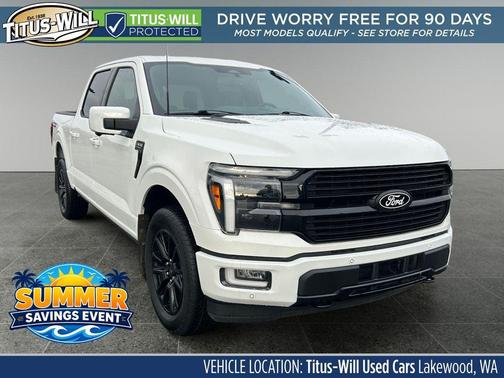 Star White Metallic Tri-Coat 2024 Ford F-150 Platinum