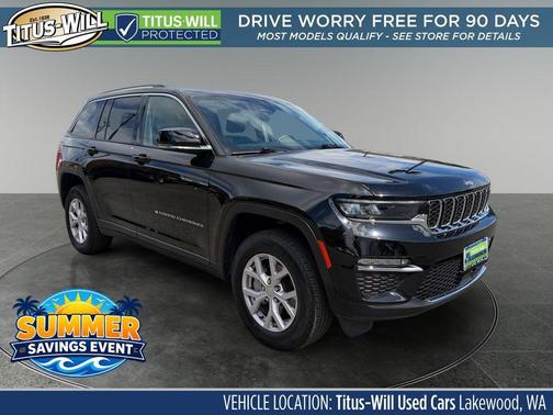 Diamond Black Crystal Pearlcoat 2022 Jeep Grand Cherokee Limited