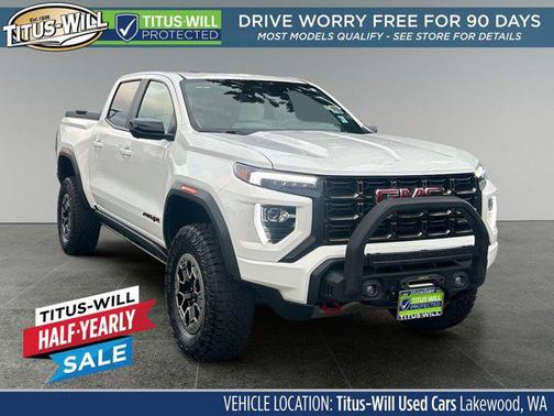Summit White 2023 GMC Canyon AT4X