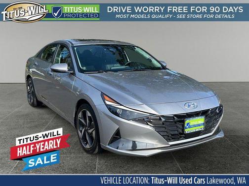 Shimmering Silver Pearl 2021 Hyundai ELANTRA Limited